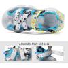 imageJMFCHI Boys Girls Sports Sandals Summer Kids Closed Toe Outdoor Sandals Athletic Water Shoes Sandals Child Pool Beach Sandals Quick Drying Slip Resistant8266greyBlue