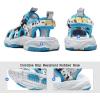 imageJMFCHI Boys Girls Sports Sandals Summer Kids Closed Toe Outdoor Sandals Athletic Water Shoes Sandals Child Pool Beach Sandals Quick Drying Slip Resistant8266greyBlue