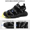 imageJMFCHI Boys Girls Sports Sandals Summer Kids Closed Toe Outdoor Sandals Athletic Water Shoes Sandals Child Pool Beach Sandals Quick Drying Slip Resistant8266black