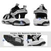 imageJMFCHI Boys Girls Sports Sandals Summer Kids Closed Toe Outdoor Sandals Athletic Water Shoes Sandals Child Pool Beach Sandals Quick Drying Slip Resistant8266blackGrey