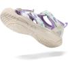 imageJMFCHI Boys Girls Sports Sandals Summer Kids Closed Toe Outdoor Sandals Athletic Water Shoes Sandals Child Pool Beach Sandals Quick Drying Slip Resistant2520whitePurple