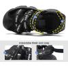 imageJMFCHI Boys Girls Sports Sandals Summer Kids Closed Toe Outdoor Sandals Athletic Water Shoes Sandals Child Pool Beach Sandals Quick Drying Slip Resistant8266black