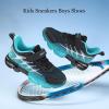 imageJMFCHI Kids Sneakers Boys Girls Tennis Running Shoes Outdoor Hiking Sneaker for Boys Athletic BreathableBlackBlue8267