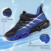 imageJMFCHI Kids Sneakers Boys Girls Tennis Running Shoes Outdoor Hiking Sneaker for Boys Athletic BreathableBlackDrak Blue8267