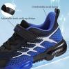 imageJMFCHI Kids Sneakers Boys Girls Tennis Running Shoes Outdoor Hiking Sneaker for Boys Athletic BreathableBlackDrak Blue8267