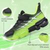 imageJMFCHI Kids Sneakers Boys Girls Tennis Running Shoes Outdoor Hiking Sneaker for Boys Athletic BreathableBlackGreen8267