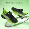 imageJMFCHI Kids Sneakers Boys Girls Tennis Running Shoes Outdoor Hiking Sneaker for Boys Athletic BreathableBlackGreen8267