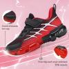 imageJMFCHI Kids Sneakers Boys Girls Tennis Running Shoes Outdoor Hiking Sneaker for Boys Athletic BreathableBlackRed8267