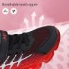 imageJMFCHI Kids Sneakers Boys Girls Tennis Running Shoes Outdoor Hiking Sneaker for Boys Athletic BreathableBlackRed8267