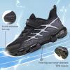 imageJMFCHI Kids Sneakers Boys Girls Tennis Running Shoes Outdoor Hiking Sneaker for Boys Athletic BreathableBlackWhite8267