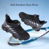 imageJMFCHI Kids Sneakers Boys Girls Tennis Running Shoes Outdoor Hiking Sneaker for Boys Athletic BreathableBlackWhite8267