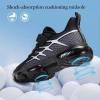 imageJMFCHI Kids Sneakers Boys Girls Tennis Running Shoes Outdoor Hiking Sneaker for Boys Athletic BreathableBlackWhite8267