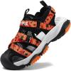 imageJMFCHI Boys Girls Sports Sandals Summer Kids Closed Toe Outdoor Sandals Athletic Water Shoes Sandals Child Pool Beach Sandals Quick Drying Slip Resistant8266blackOrange