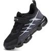 imageJMFCHI Kids Sneakers Boys Girls Tennis Running Shoes Outdoor Hiking Sneaker for Boys Athletic BreathableBlackWhite8267