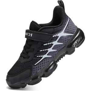 imageJMFCHI Kids Sneakers Boys Girls Tennis Running Shoes Outdoor Hiking Sneaker for Boys Athletic BreathableBlackWhite8267