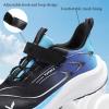 imageJMFCHI Boys Girls Kids Sneakers Knitted Mesh Sports Shoes Breathable Lightweight Running Shoes for Kids Fashion Athletic Casual ShoesBlackBlue8275