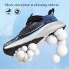 imageJMFCHI Boys Girls Kids Sneakers Knitted Mesh Sports Shoes Breathable Lightweight Running Shoes for Kids Fashion Athletic Casual ShoesBlackBlue8275