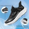 imageJMFCHI Boys Girls Kids Sneakers Knitted Mesh Sports Shoes Breathable Lightweight Running Shoes for Kids Fashion Athletic Casual ShoesBlackWhite8275