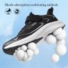 imageJMFCHI Boys Girls Kids Sneakers Knitted Mesh Sports Shoes Breathable Lightweight Running Shoes for Kids Fashion Athletic Casual ShoesBlackWhite8275