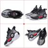 imageJMFCHI Kids Basketball Shoes Hightop Sports Shoes Sneakers Durable Laceup NonSlip Running Shoes Secure for Little Kids Big Kids and Boys GirlsBlack8272