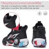 imageJMFCHI Kids Basketball Shoes Hightop Sports Shoes Sneakers Durable Laceup NonSlip Running Shoes Secure for Little Kids Big Kids and Boys GirlsBlack8273