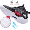 imageJMFCHI Kids Basketball Shoes Hightop Sports Shoes Sneakers Durable Laceup NonSlip Running Shoes Secure for Little Kids Big Kids and Boys GirlsBlack8272