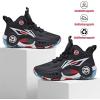 imageJMFCHI Kids Basketball Shoes Hightop Sports Shoes Sneakers Durable Laceup NonSlip Running Shoes Secure for Little Kids Big Kids and Boys GirlsBlack8273