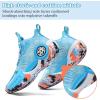 imageJMFCHI Kids Basketball Shoes Hightop Sports Shoes Sneakers Durable Laceup NonSlip Running Shoes Secure for Little Kids Big Kids and Boys GirlsBlue8272