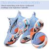 imageJMFCHI Kids Basketball Shoes Hightop Sports Shoes Sneakers Durable Laceup NonSlip Running Shoes Secure for Little Kids Big Kids and Boys GirlsBlue8273