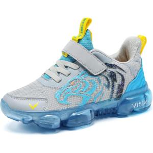 imageJMFCHI FASHION Boys Running Shoes Kids Sneakers Girls Athletic Tennis Shoe Breathable Lightweight Slip on Sports Knit Sock Sneaker Hightop