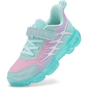 imageJMFCHI Boys Girls Kids Sneakers Knitted Mesh Sports Shoes Breathable Lightweight Running Shoes for Kids Fashion Athletic Casual ShoesLight GreenPink8267