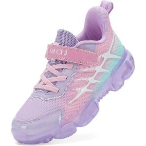 imageJMFCHI Boys Girls Kids Sneakers Knitted Mesh Sports Shoes Breathable Lightweight Running Shoes for Kids Fashion Athletic Casual ShoesPurplePinkBlue8267