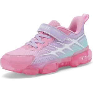 imageJMFCHI Boys Girls Kids Sneakers Knitted Mesh Sports Shoes Breathable Lightweight Running Shoes for Kids Fashion Athletic Casual ShoesPinkPurpleBlue8267