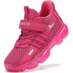 imageJMFCHI Boys Girls Kids Sneakers Knitted Mesh Sports Shoes Breathable Lightweight Running Shoes for Kids Fashion Athletic Casual ShoesDark Pink8100