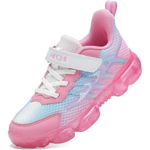 imageJMFCHI Boys Girls Kids Sneakers Knitted Mesh Sports Shoes Breathable Lightweight Running Shoes for Kids Fashion Athletic Casual ShoesPinkBlue8267