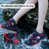 image:imageJMFCHI Boys Girls Sports Sandals Summer Kids Closed Toe Outdoor Sandals Athletic Water Shoes Sandals Child Pool Beach Sandals Quick Drying Slip Resistant8009dark BlueRed