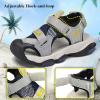 image:imageJMFCHI Boys Girls Sports Sandals Summer Kids Closed Toe Outdoor Sandals Athletic Water Shoes Sandals Child Pool Beach Sandals Quick Drying Slip Resistant8297beigeBlackYellow