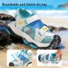 image:imageJMFCHI Boys Girls Sports Sandals Summer Kids Closed Toe Outdoor Sandals Athletic Water Shoes Sandals Child Pool Beach Sandals Quick Drying Slip Resistant8297beigeBlue