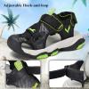 image:imageJMFCHI Boys Girls Sports Sandals Summer Kids Closed Toe Outdoor Sandals Athletic Water Shoes Sandals Child Pool Beach Sandals Quick Drying Slip Resistant8297blackGreen
