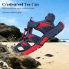 image:imageJMFCHI Boys Girls Sports Sandals Summer Kids Closed Toe Outdoor Sandals Athletic Water Shoes Sandals Child Pool Beach Sandals Quick Drying Slip Resistant8009dark BlueRed