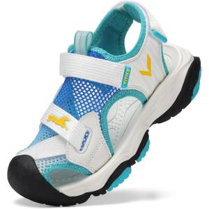 image:imageJMFCHI Boys Girls Sports Sandals Summer Kids Closed Toe Outdoor Sandals Athletic Water Shoes Sandals Child Pool Beach Sandals Quick Drying Slip Resistant8297beigeBlue