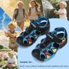 image:imageJMFCHI Boys Girls Sports Sandals Summer Kids Closed Toe Outdoor Sandals Athletic Water Shoes Sandals Child Pool Beach Sandals Quick Drying Slip Resistant8009blackDark Blue