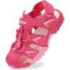 image:imageJMFCHI Boys Girls Sports Sandals Summer Kids Closed Toe Outdoor Sandals Athletic Water Shoes Sandals Child Pool Beach Sandals Quick Drying Slip Resistant8009beigeDark Pink