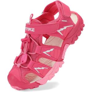 image:imageJMFCHI Boys Girls Sports Sandals Summer Kids Closed Toe Outdoor Sandals Athletic Water Shoes Sandals Child Pool Beach Sandals Quick Drying Slip Resistant8009beigeDark Pink