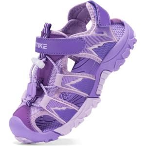 image:imageJMFCHI Boys Girls Sports Sandals Summer Kids Closed Toe Outdoor Sandals Athletic Water Shoes Sandals Child Pool Beach Sandals Quick Drying Slip Resistant8009purple