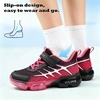 image:imageJMFCHI Kids Sneakers Boys Girls Tennis Running Shoes Outdoor Hiking Sneaker for Boys Athletic BreathableBlackPink8267