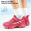 image:imageJMFCHI Kids Sneakers Boys Girls Tennis Running Shoes Outdoor Hiking Sneaker for Boys Athletic BreathableDark Pink8267