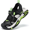 image:imageJMFCHI Boys Sandals Kids Sports Sandals Outdoor Sandals Hiking Athletic ClosedToe Beach Sandals Girls Summer Pool shoes Water shoes QuickDrying for Toddler Little Kid Big Kid8175blackGreen