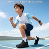 image:imageJMFCHI Boys Girls Kids Sneakers Knitted Mesh Sports Shoes Breathable Lightweight Running Shoes for Kids Fashion Athletic Casual ShoesAll Black8108