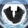 image:imageJMFCHI Boys Girls Kids Sneakers Knitted Mesh Sports Shoes Breathable Lightweight Running Shoes for Kids Fashion Athletic Casual ShoesAll Black8108